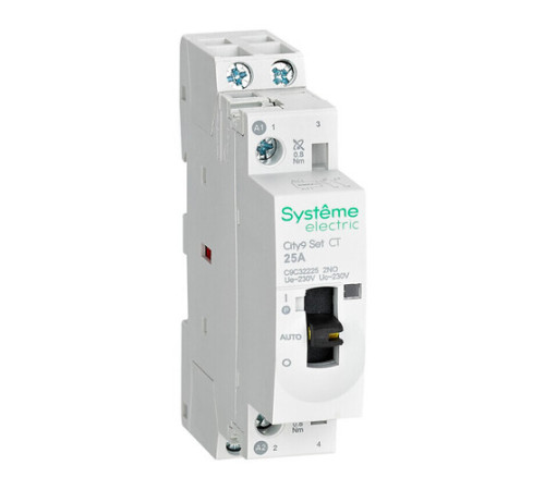 Модульный контактор Systeme Electric City9 Set 2НО 25А 230В AC, C9C32225