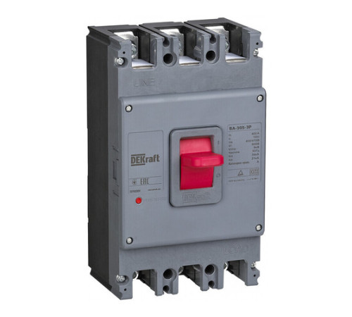 Силовой автомат DEKraft ВА-300, 35кА, 3P, 315А, 22760DEK