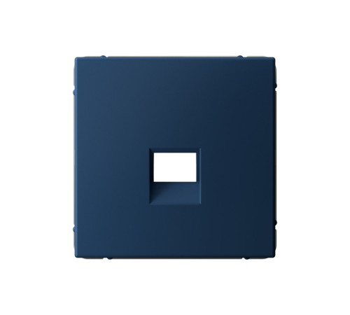 Накладка на розетку информационную Systeme Electric ARTGALLERY, скрытый монтаж, аквамарин