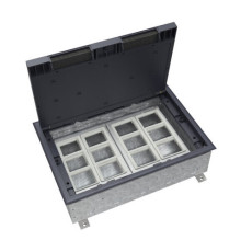 Systeme Elecrtic MultiDesk Люк на 24 модулей IP40 для бетонных полов с монтажной коробкой, тип MDK10