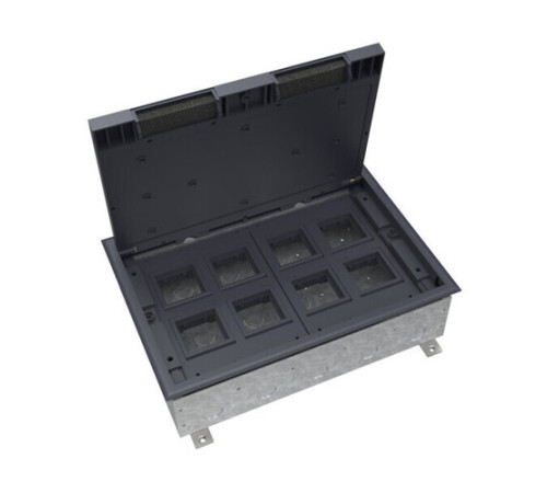 Systeme Elecrtic MultiDesk Люк на 16 модулей IP40 для бетонных полов с монтажной коробкой, тип MDK10