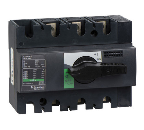 Рубильник Schneider Electric Interpact INS 160А 3P, фронтальное исполнение