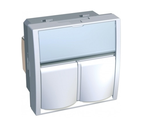 Розетка двойная телефонная RJ45 Cat.5 Schneider Electric ALTIRA, белый