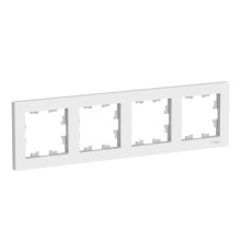 Рамка 4 поста Systeme Electric ATLASDESIGN, белый