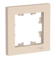 Рамка 1 пост Systeme Electric ATLASDESIGN, бежевый