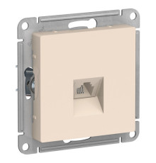 Розетка телефонная 1xRJ11 Systeme Electric ATLASDESIGN, бежевый