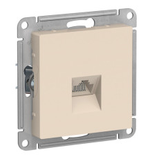 Розетка компьютерная 1xRJ45 Cat.5 Systeme Electric ATLASDESIGN, бежевый