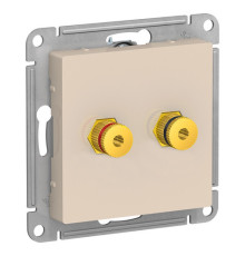 Аудио-розетка Systeme Electric ATLASDESIGN, бежевый