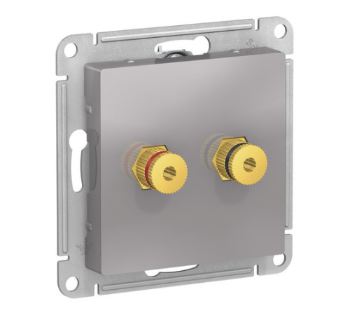 Аудио-розетка Systeme Electric ATLASDESIGN, алюминий