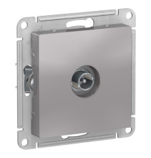 Розетка TV Systeme Electric ATLASDESIGN, проходная, алюминий