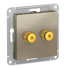 Аудио-розетка Systeme Electric ATLASDESIGN, шампань