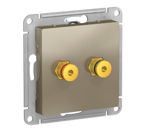 Аудио-розетка Systeme Electric ATLASDESIGN, шампань