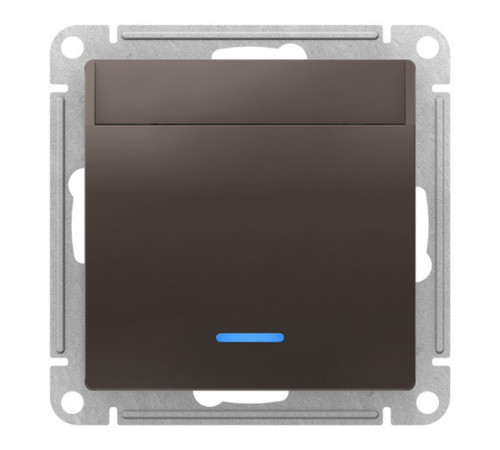 Карточный выключатель Systeme Electric ATLASDESIGN, механический, мокко