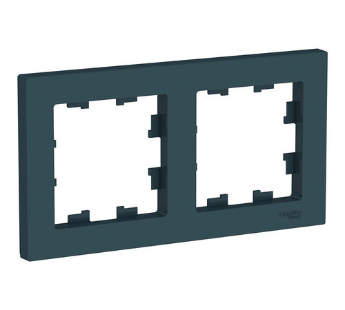 Рамка 2 поста Systeme Electric ATLASDESIGN, изумруд