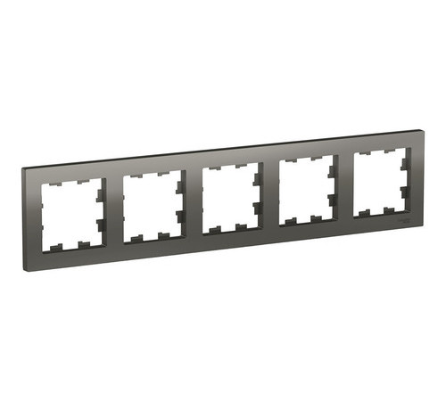 Рамка 5 постов Systeme Electric ATLASDESIGN, сталь