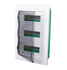 Распределительный шкаф Schneider Electric Easy9 36 мод., IP40, встраиваемый, пластик, прозрачная дверь, с клеммами