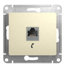 Розетка 1xRJ11 Systeme Electric GLOSSA, бежевый