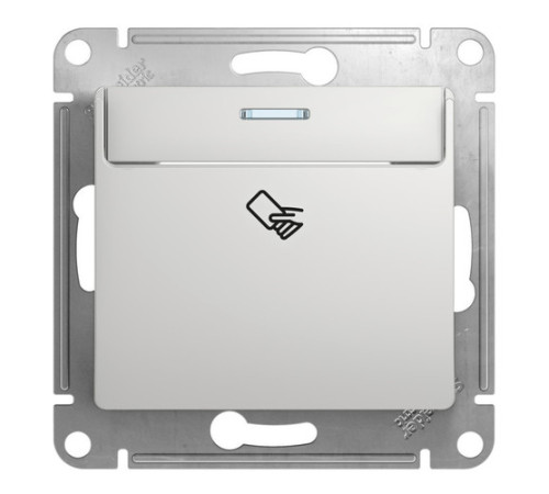 Карточный выключатель Systeme Electric GLOSSA, алюминий