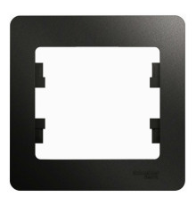 Рамка 1 пост Systeme Electric GLOSSA, антрацит