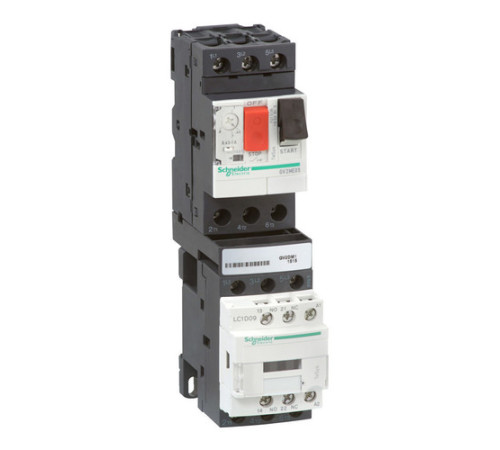 Пускатель Schneider Electric TeSys GV2DM 4А, 1.5кВт 400/24В