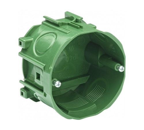 Коробка установочная под бетон с винтами 71х47