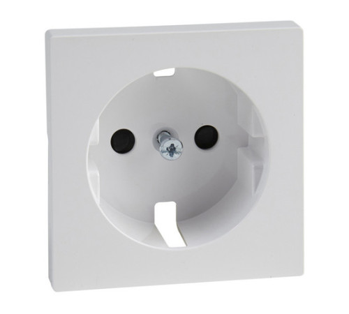 Накладка на розетку Schneider Electric MERTEN SYSTEM M, с заземлением, со шторками, активно-белый