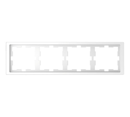 Рамка 4 поста Schneider Electric MERTEN D-LIFE, белый лотос
