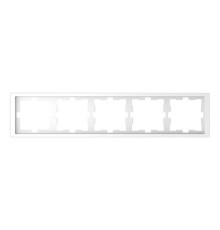 Рамка 5 постов Schneider Electric MERTEN D-LIFE, белый лотос