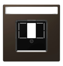 Накладка на розетку информационную Schneider Electric MERTEN D-LIFE, мокко