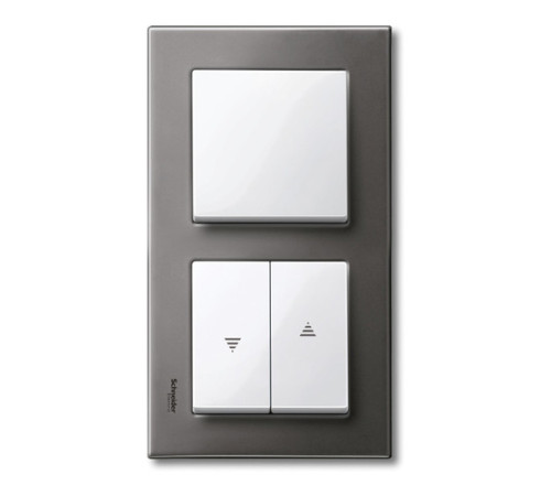 Клавиша для жалюзийного выключателя Schneider Electric MERTEN SYSTEM M, полярно-белый
