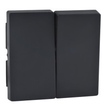 Клавиша двойная Schneider Electric MERTEN SYSTEM M, антрацит