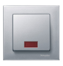 Клавиша с линзой Schneider Electric MERTEN SYSTEM M, алюминий