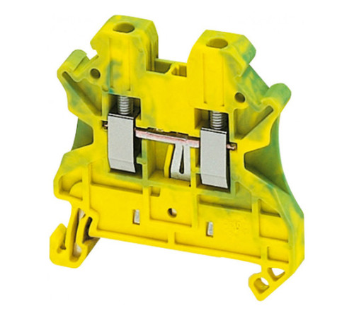 Клемма для заземления с винтовым зажимом Schneider Electric TERMINAL 2,5 мм², желто-зеленый, NSYTRV22PE