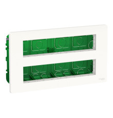 UNICA SYSTEM+ БЛОК скрытой установки 2х5 АНТИБАКТЕРИАЛЬНЫЙ