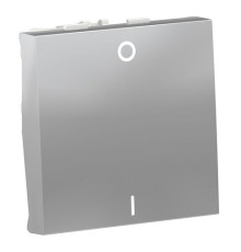 Выключатель 1-клавишный Schneider Electric UNICA MODULAR, скрытый монтаж, алюминий