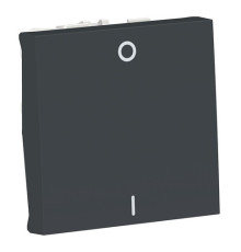 Выключатель 1-клавишный Schneider Electric UNICA MODULAR, скрытый монтаж, антрацит