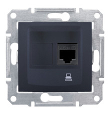 Розетка компьютерная 2xRJ45 Cat.5 Schneider Electric SEDNA, графит