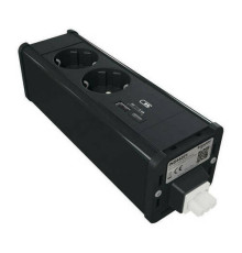 Unica System+ Блок 2хРозетка (2К+З) и 2хUSB типа A//C АНТРАЦИТ