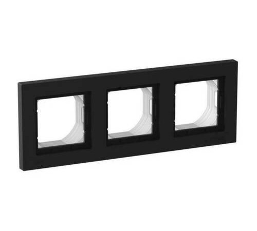 Рамка 3 поста IP44 Systeme Electric ATLASDESIGN AQUA, карбон