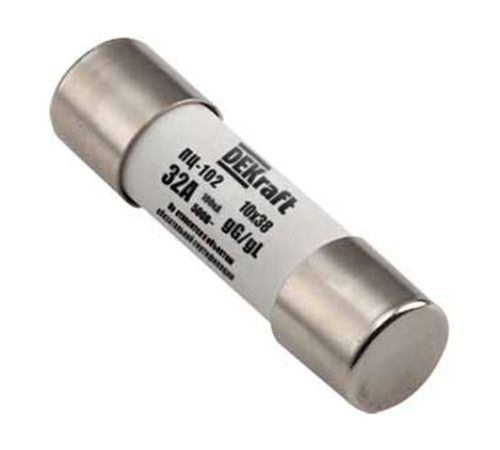 Предохранитель цилиндрич. 32A 10x38 ПЦ-102 DEKraft