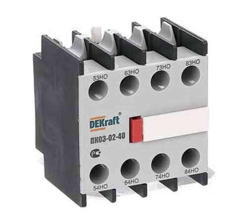 Приставка контактная доп.контакты 4НО лицев