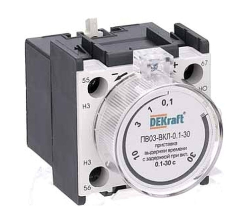 Приставка выдержки времени DEKraft КМ-103, 24112DEK