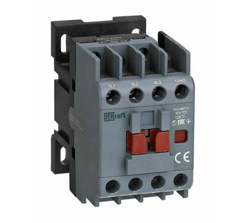 Контактор DEKraft 12А 220.230В AC, 22002DEK