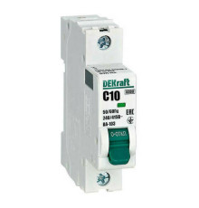 Автоматический выключатель DekRaft ВА-103 NEW, 1 полюс, 10А, С, 6 кА
