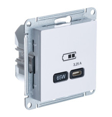 Розетка USB type C Systeme Electric ATLASDESIGN, скрытый монтаж, лотос, ATN001327