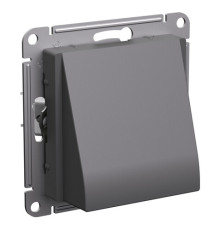 Вывод кабеля Systeme Electric ATLASDESIGN, скрытый монтаж, базальт, ATN001499