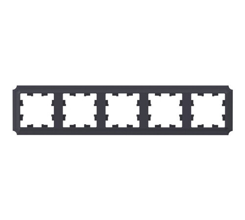 Рамка 5 постов Systeme Electric ATLASDESIGN ANTIQUE, карбон, ATN101005