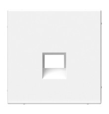 Накладка на розетку компьютерную RJ45 Systeme Electric ARTGALLERY, скрытый монтаж, белый