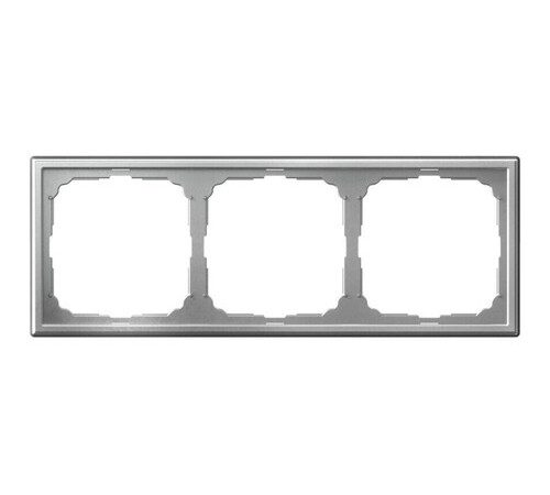 Рамка 3 поста Systeme Electric ARTGALLERY, алюминий