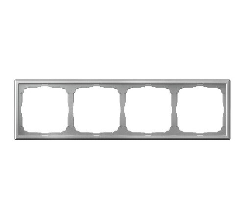 Рамка 4 поста Systeme Electric ARTGALLERY, алюминий